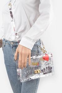 Clear Graffiti Purse