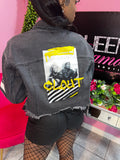 Clout Urban Distress Jacket - Black