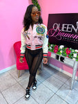 Letterman Jacket - Light Pink