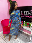 Cut Out Snake Dress