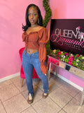 Elle Blouse - Cocoa