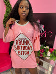 Drunk Birthday Dress - Pink