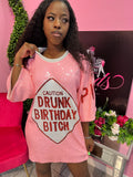 Drunk Birthday Dress - Pink