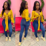 The Gurls Blouse - Mustard
