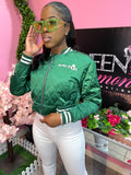 C Green Varsity Jacket - Green