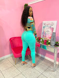 QOD SIT RIGHT JEANS - Mint