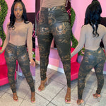 Liquid Sit Right Pants - Olive Snake