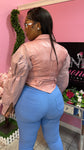 Wild Side Jacket Set - Pink