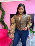 Wild Side Jacket Set - Brown