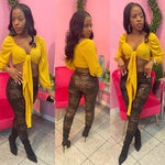 The Gurls Blouse - Mustard