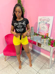 QOD SIT RIGHT SHORTS - Yellow