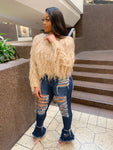 Shaggy Sweater - Nude