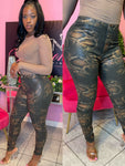 Liquid Sit Right Pants - Olive Snake