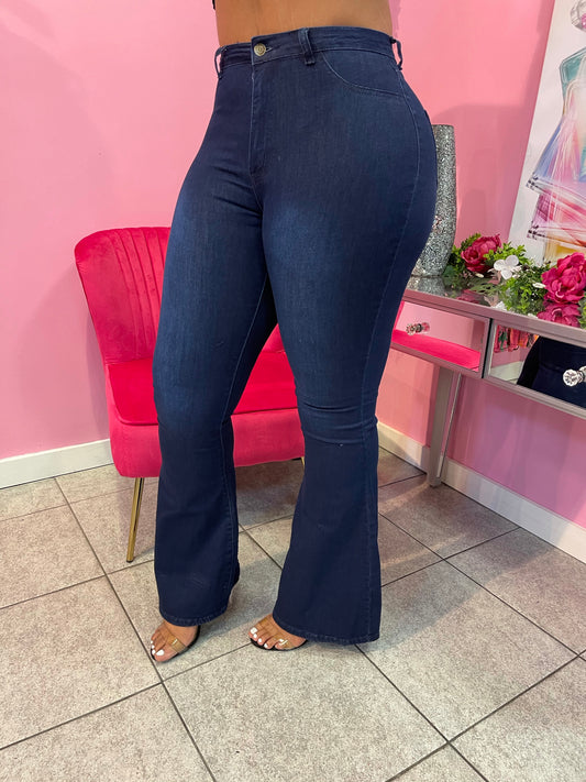 Factor Belle Bottoms - Dark Denim