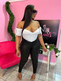 Corset Tie Top - White