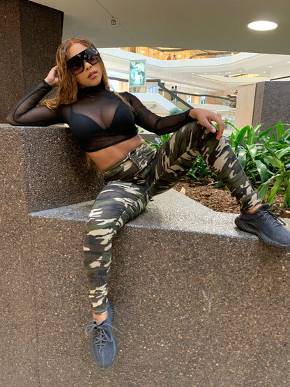 QOD SIT RIGHT JEANS - Camo
