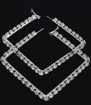 Rhinestone Hoop Earrings