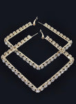 Rhinestone Hoop Earrings