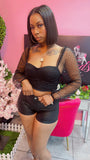 Amy Sheer Blouse - Black