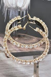 Rhinestone Hoop Earrings